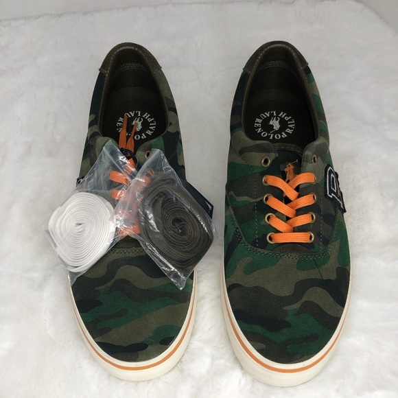 Polo Ralph Lauren Men Green Suede Thorton sneaker 9D - Picture 7 of 8